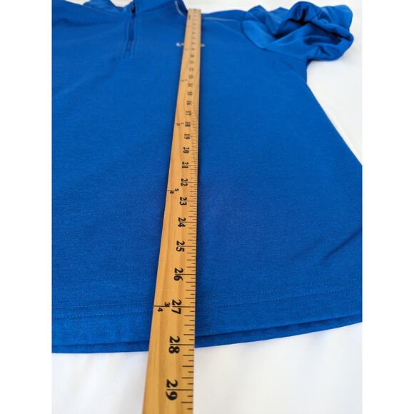 Callaway Mens 1/4 Zip Pullover Long Sleeve Mock Neck Royal Blue Shirt Size Large - Picture 7 of 7